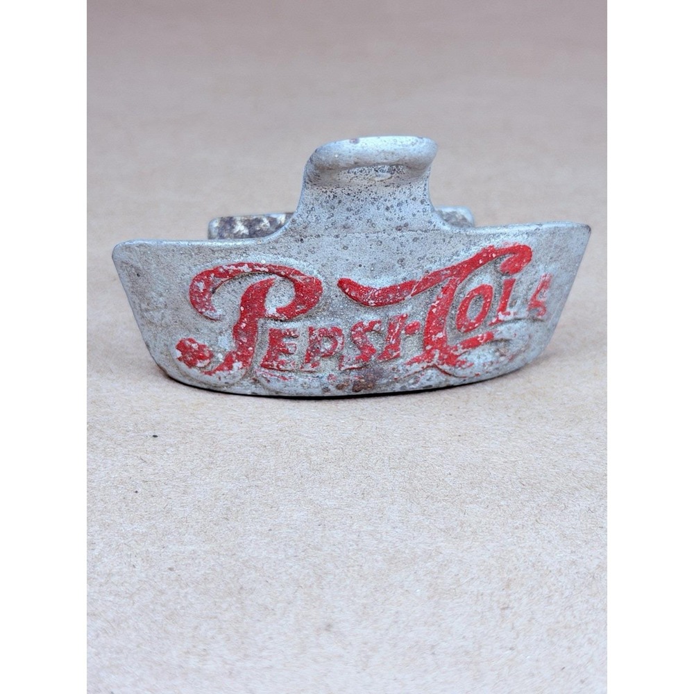 Vintage 1940s Pepsi-Cola Starr X Wall Mount Bottle Opener Red Script Advertising